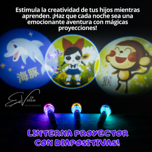 🧠🚀¡Enciende la Magia y el Aprendizaje con la Linterna Proyector para Niños!🧠🚀